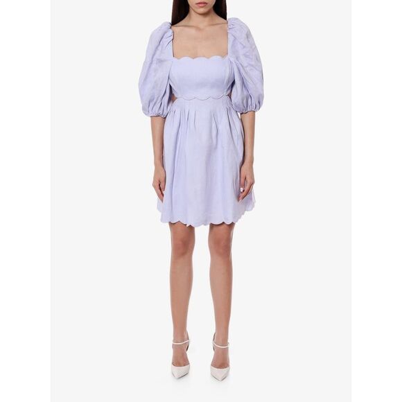 Zimmermann Women Linen Dress With Cut-Out Detail - Picture 3 of 5